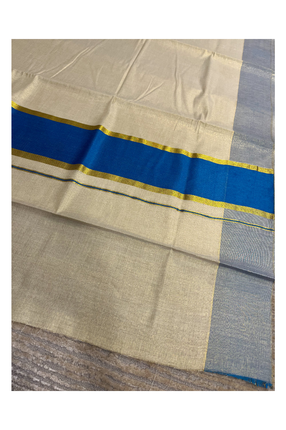 Southloom Kerala Tissue Kasavu Saree