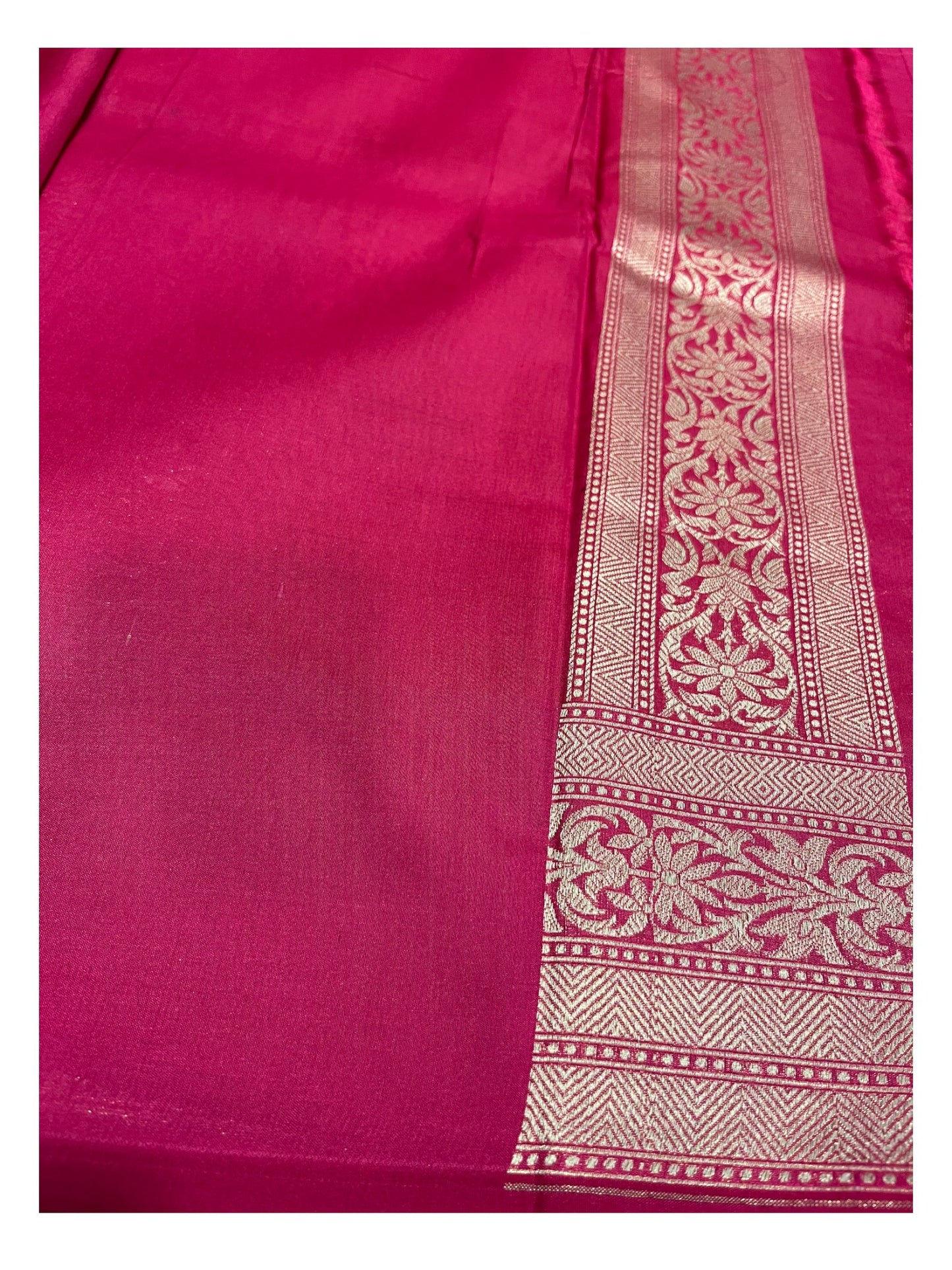 Southloom Banarasi Silk Saree with Woven Work on Body and Borders