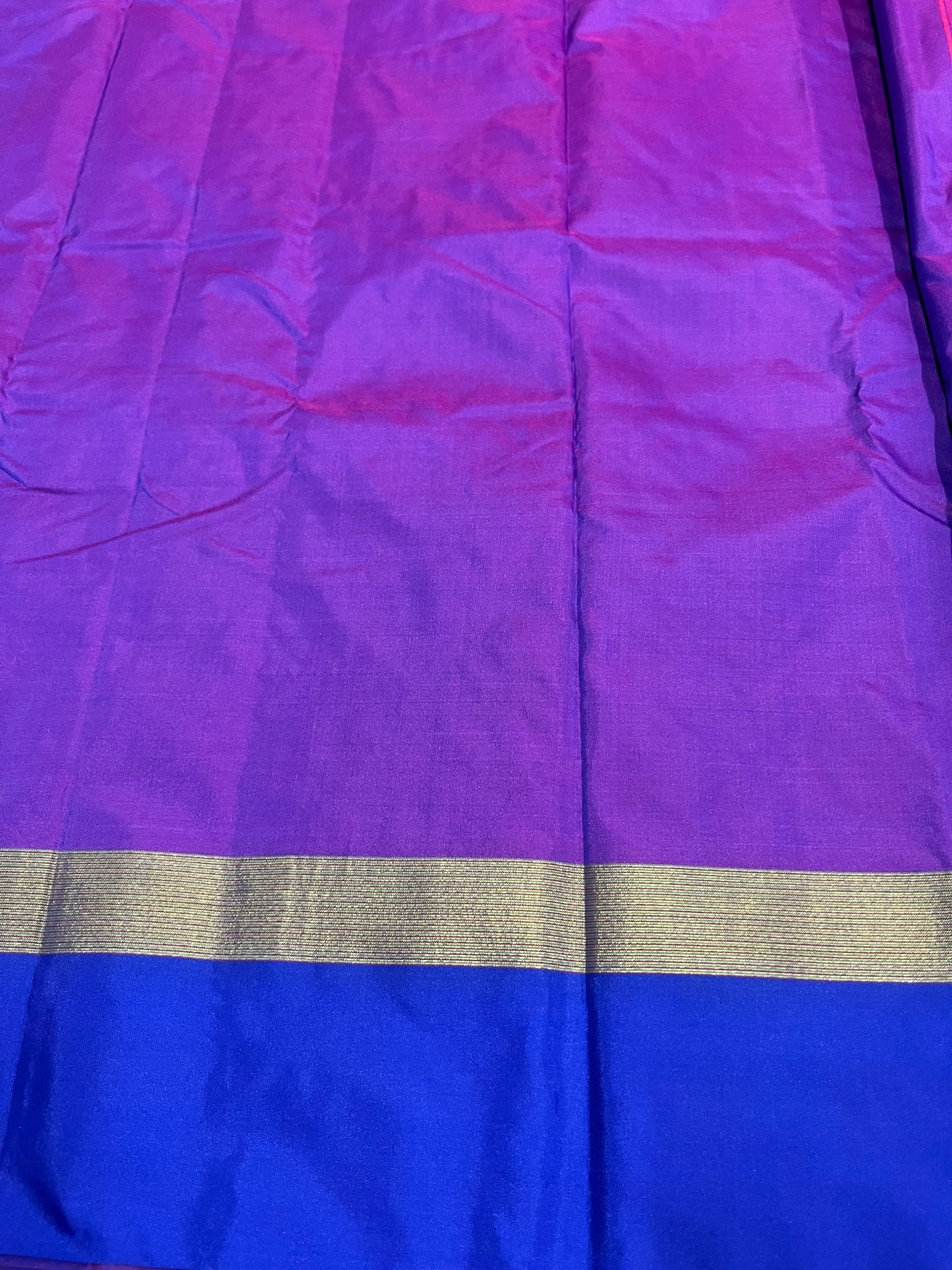 Southloom Semi Silk Saree Pink And Violet
