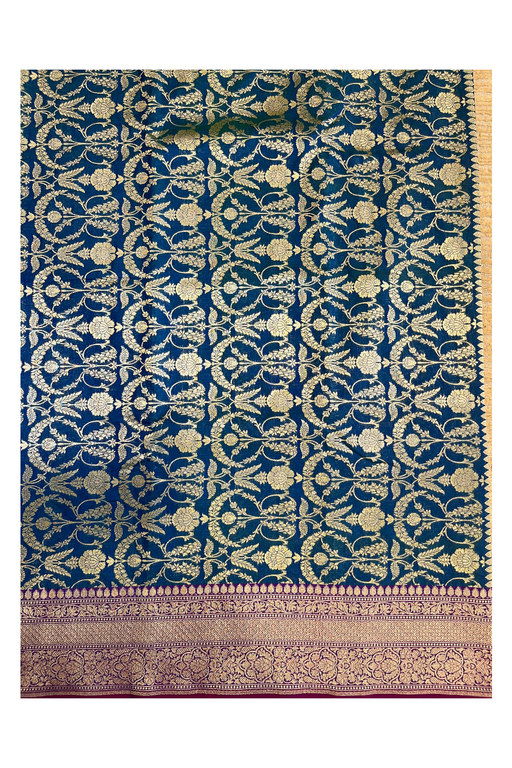 Southloom Banarasi Georgette Woven Work Saree in Blue