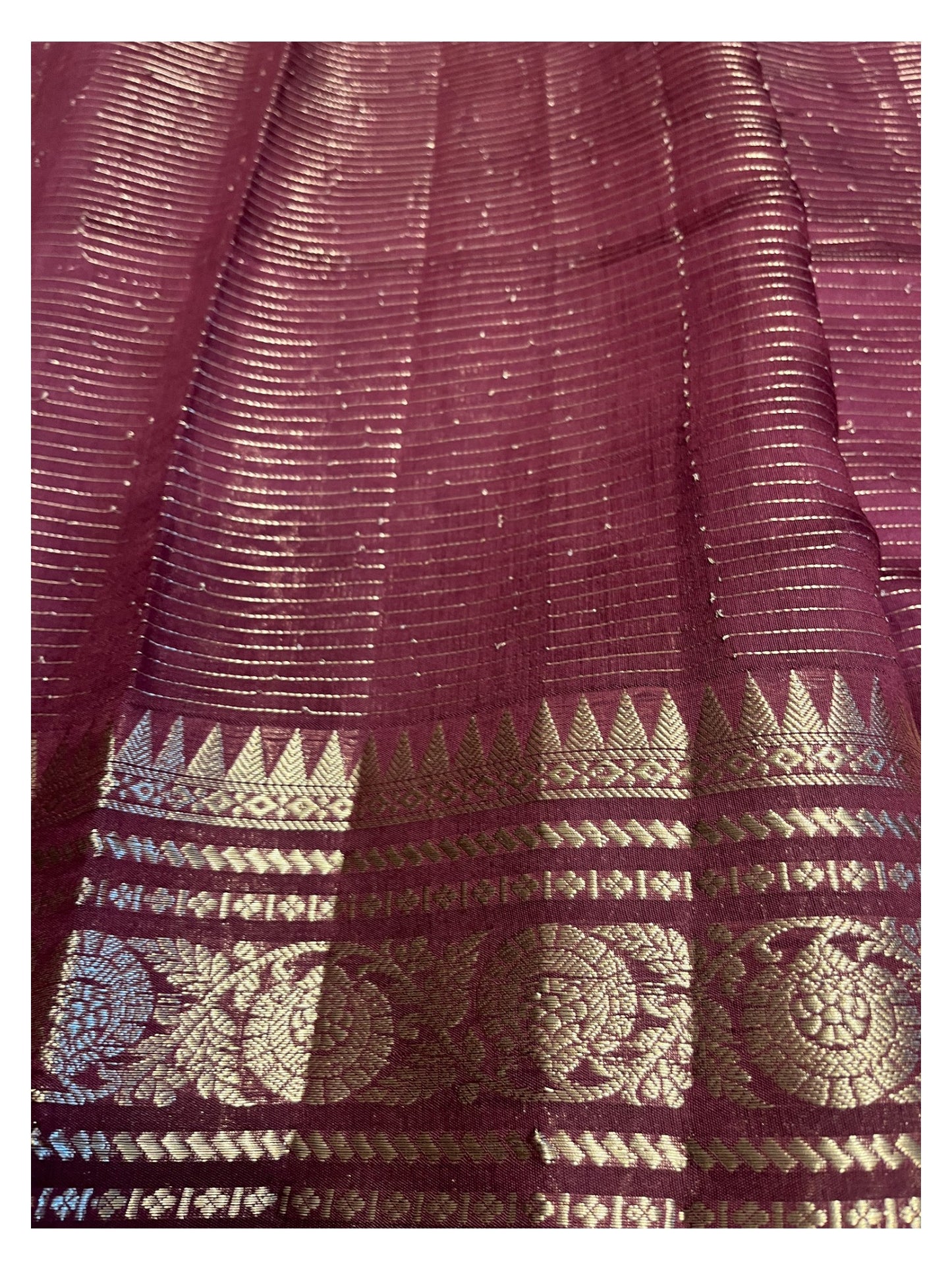 Southloom Banarasi Semi Silk Saree with Woven Work on Body(Lavander)