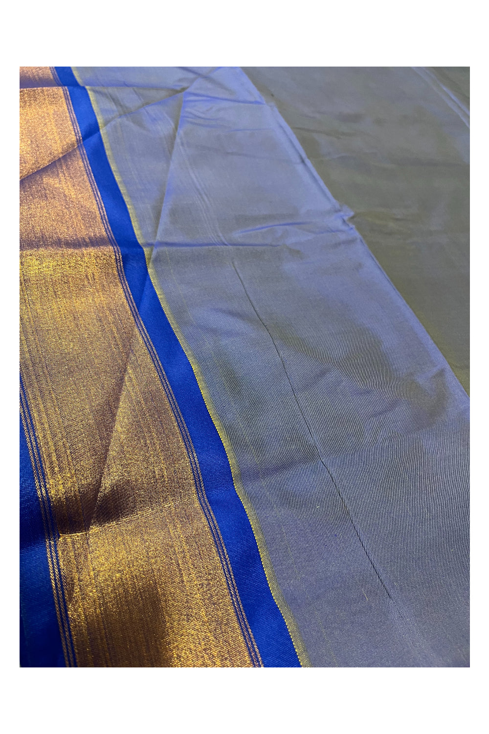 Southloom South Silk Pattu Saree With Pink Body and Blue Pallu
