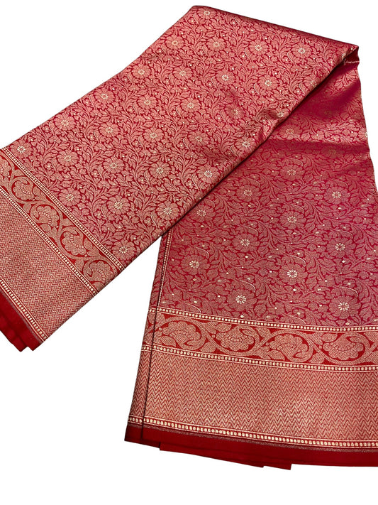 Southloom Banarasi Silk Saree with Woven Work on Body and Borders