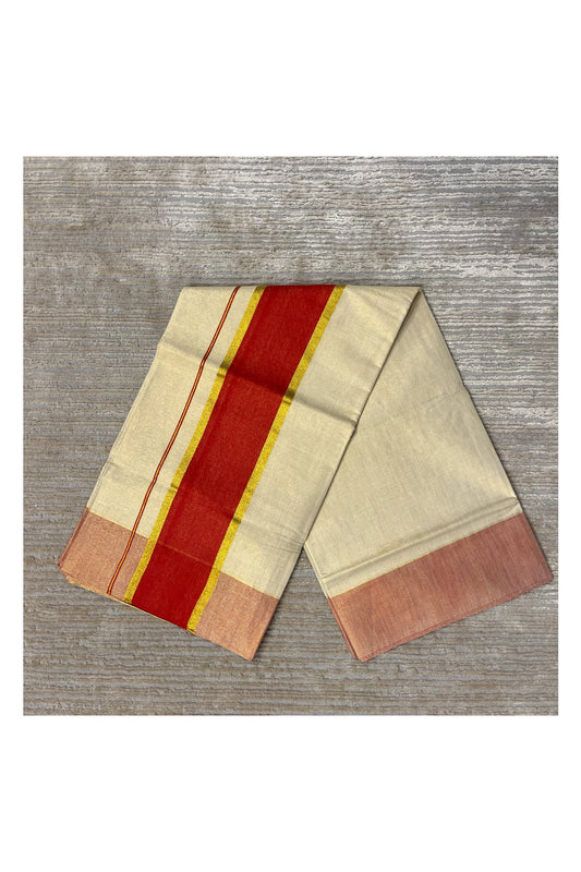 Southloom Kerala Tissue Kasavu Saree