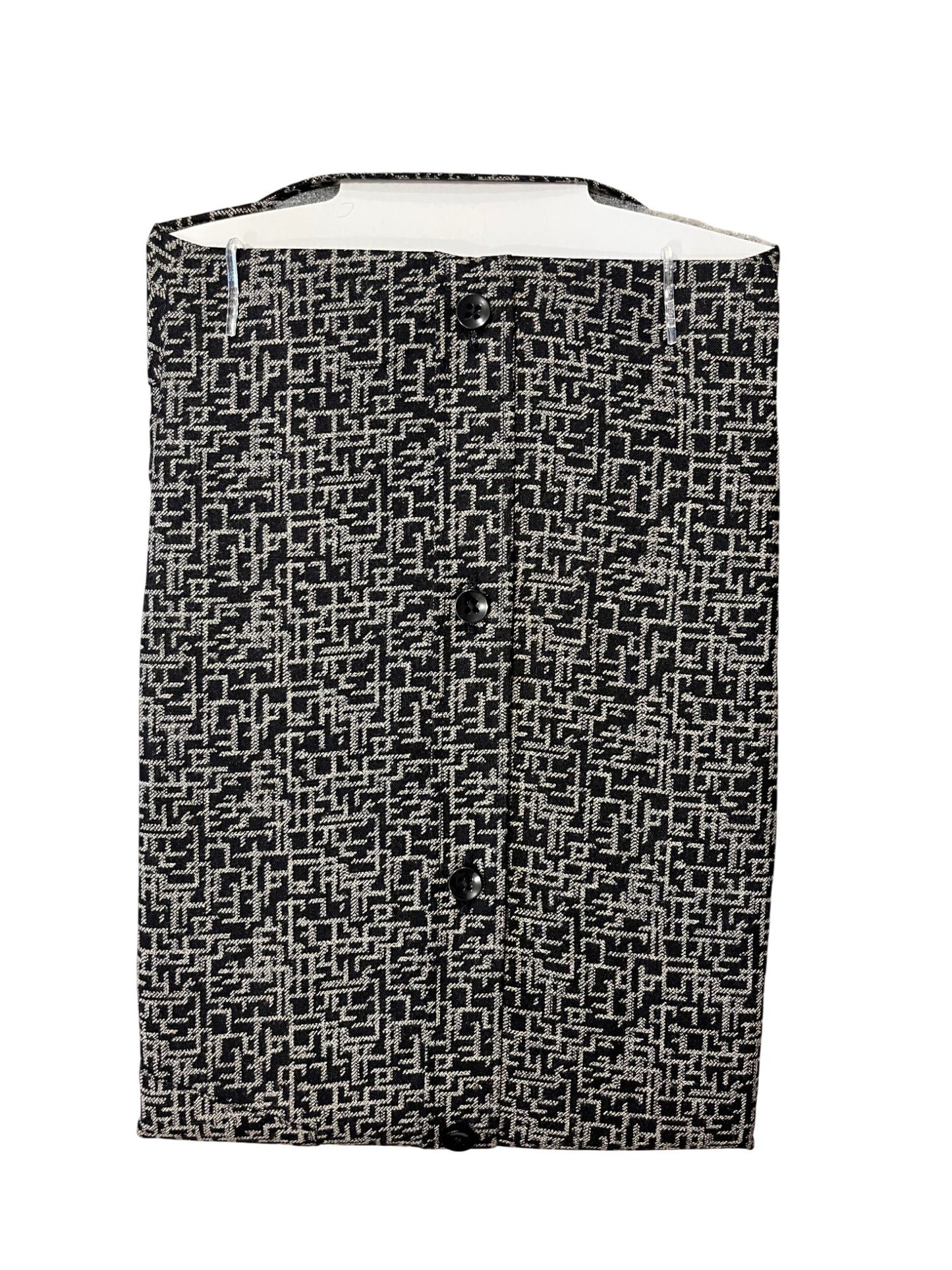 Southloom Pure Cotton Black Printed Shirt (40 HS)