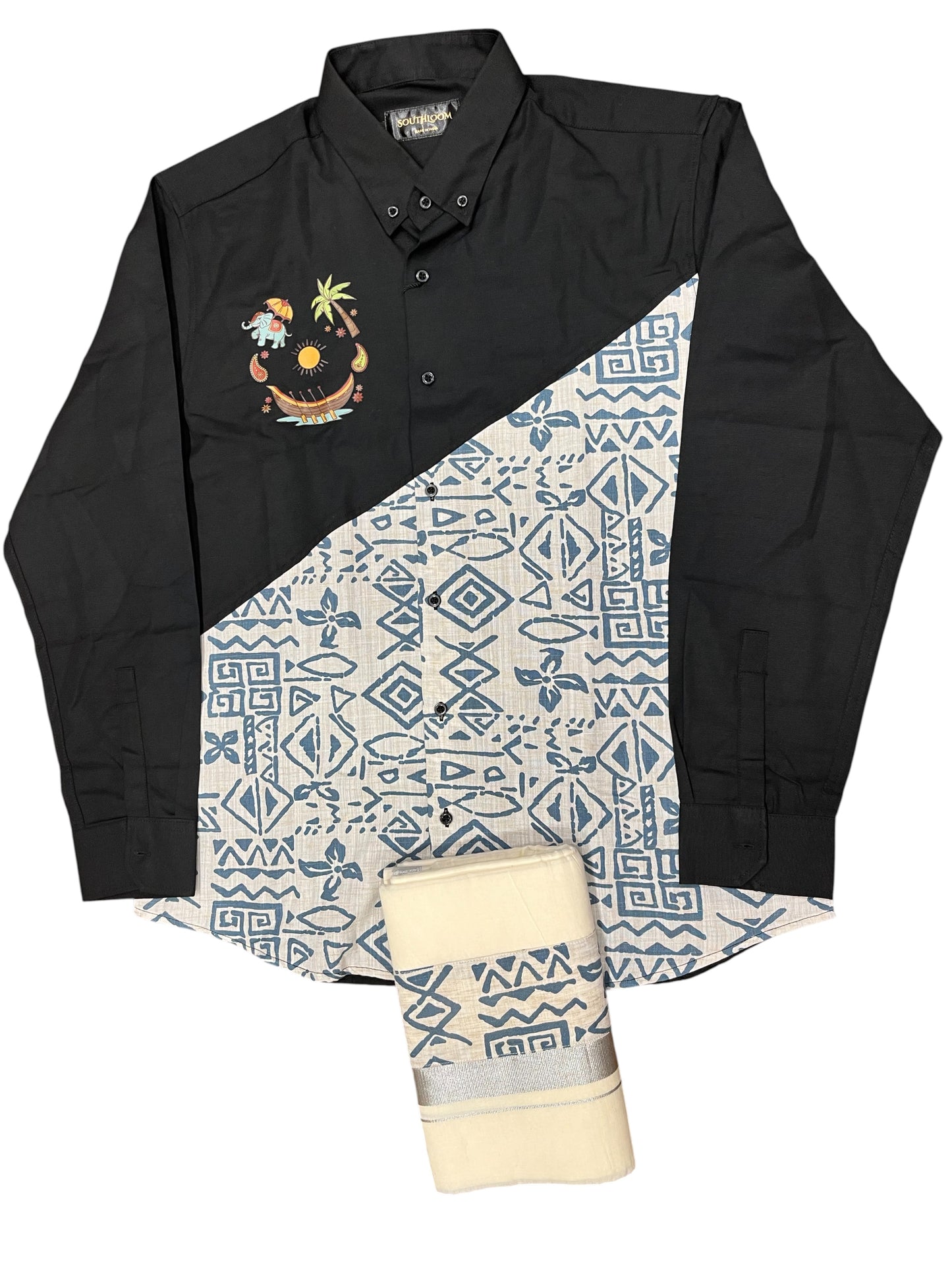 Southloom Stylish & Classy Budget Combo Shirt + Mundu for Men