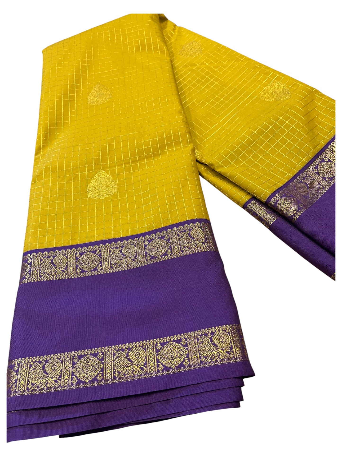 Southloom Banarasi Semi Silk Saree with Woven Work on Body (Green)