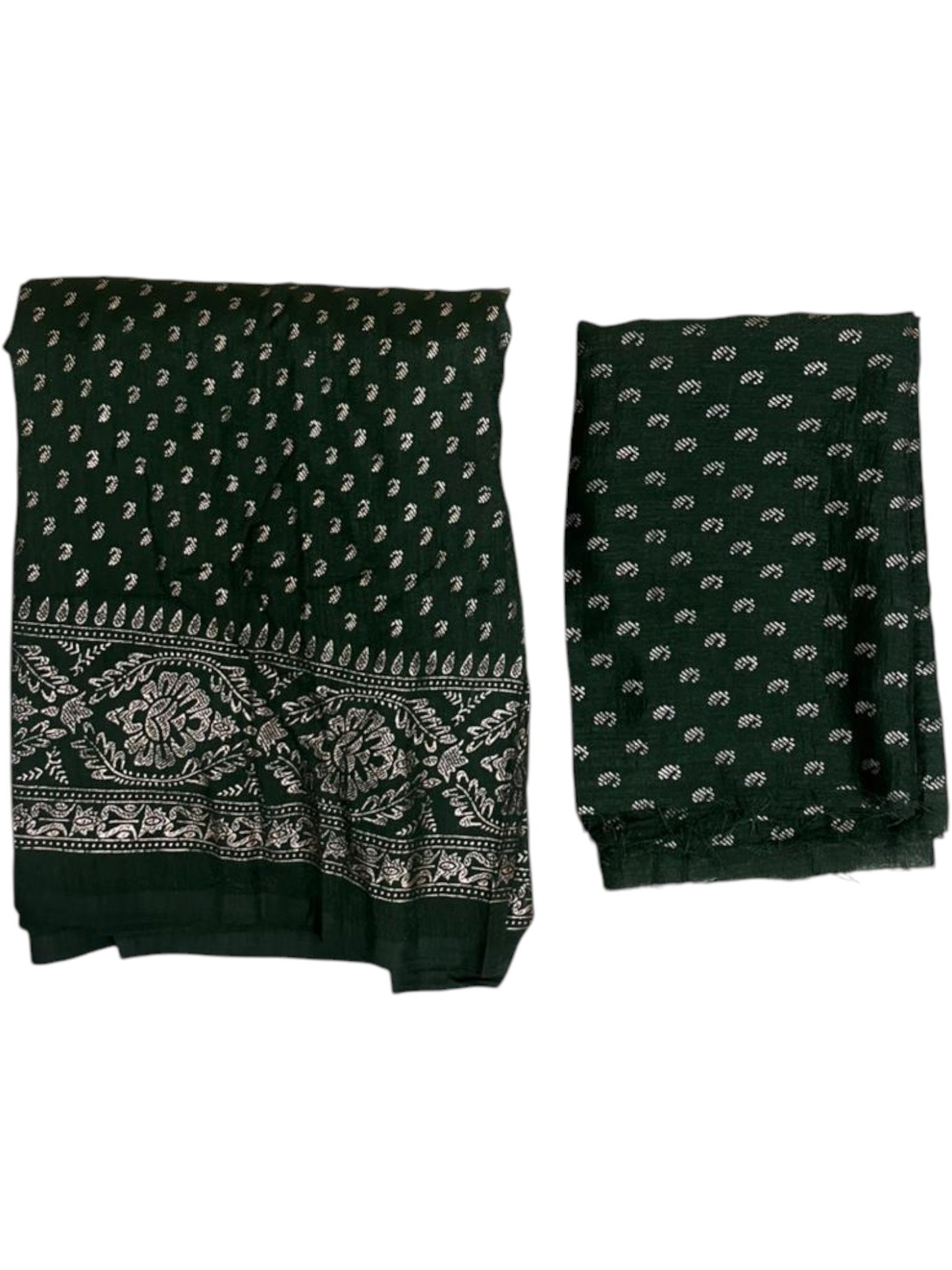 Southloom Semi UnStitched Check Dhavani Set with Pavada and Blouse Piece