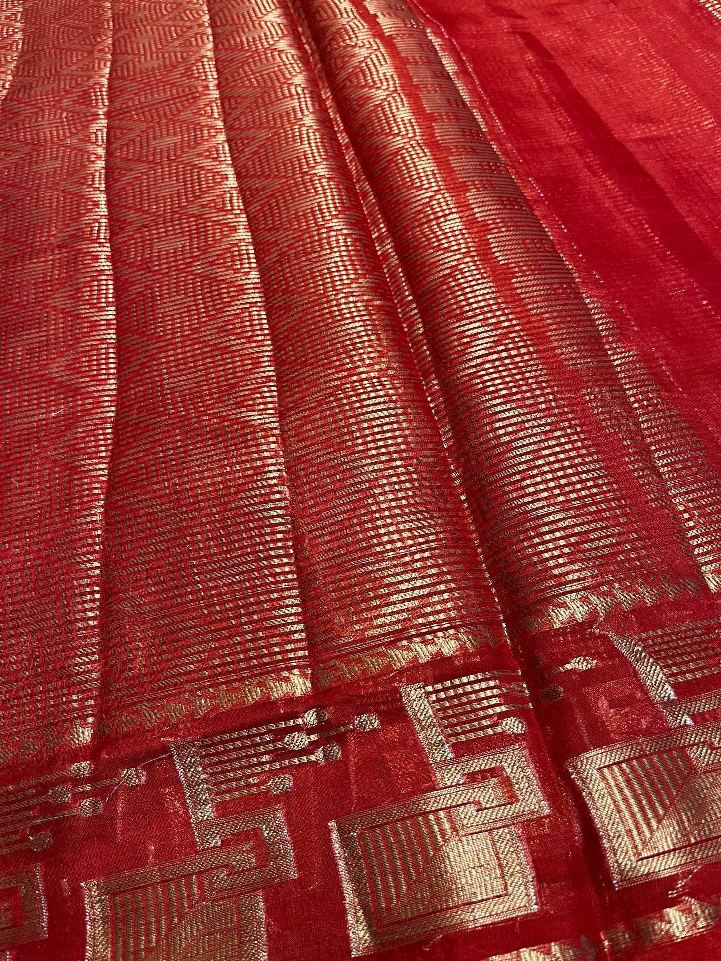 Southloom Georgete Banarasi Silk Saree with Woven Work on Body and Borders