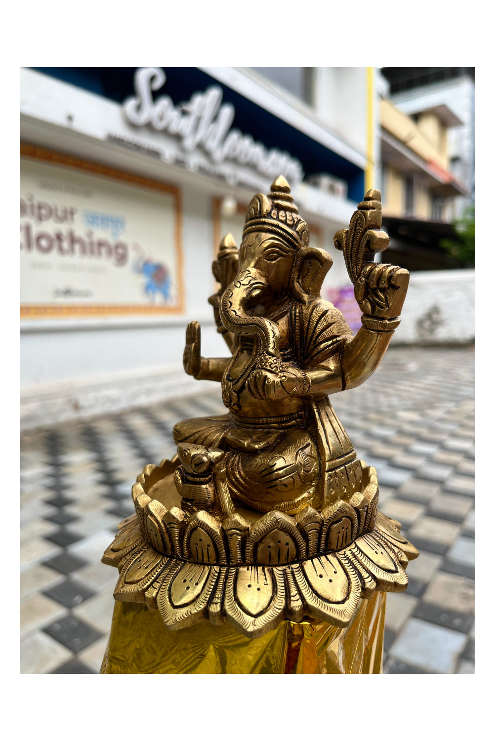 Southloom Solid Brass Handmade Lord Ganesha Handicraft
