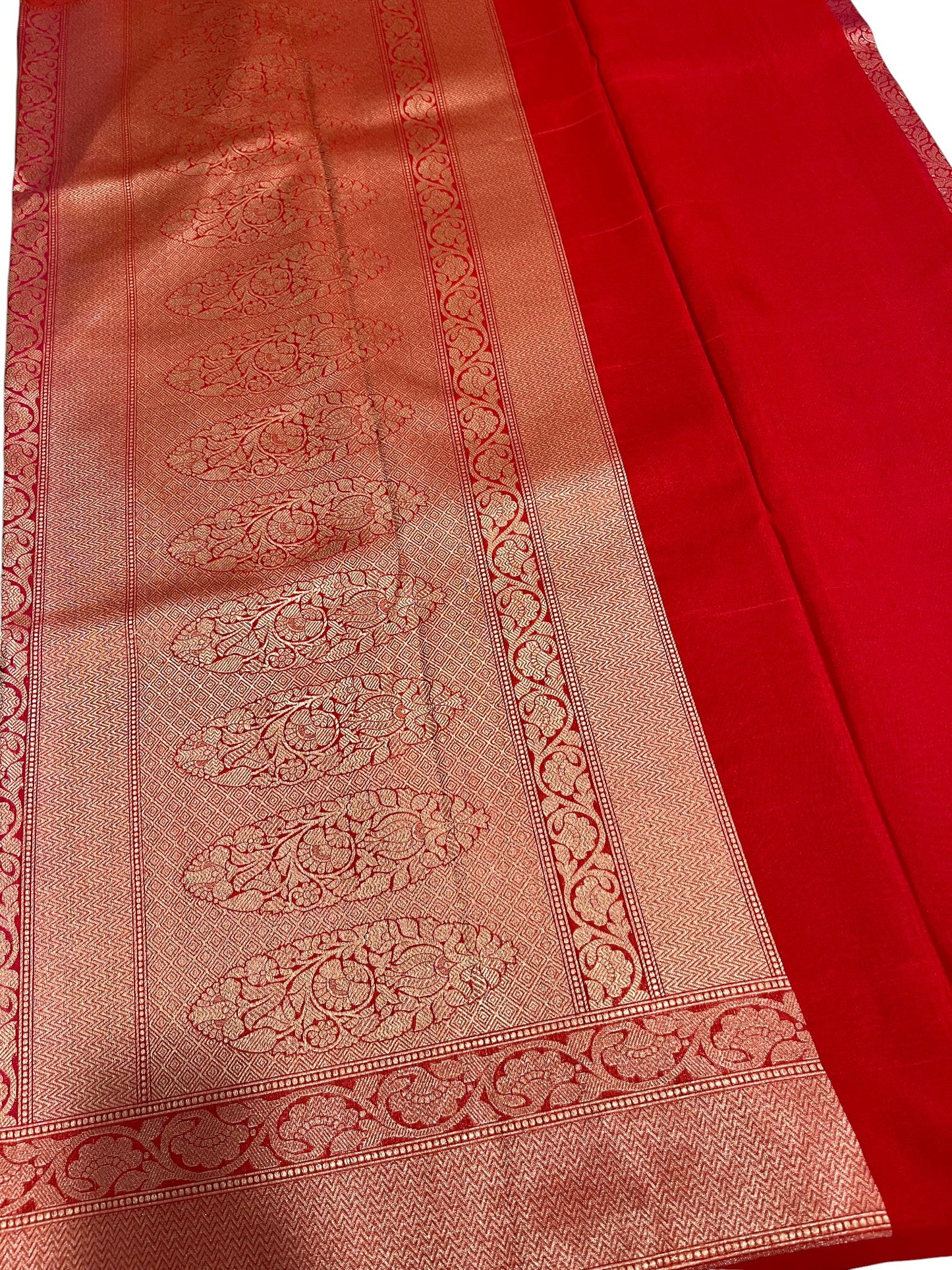 Southloom Banarasi Silk Saree with Woven Work on Body and Borders