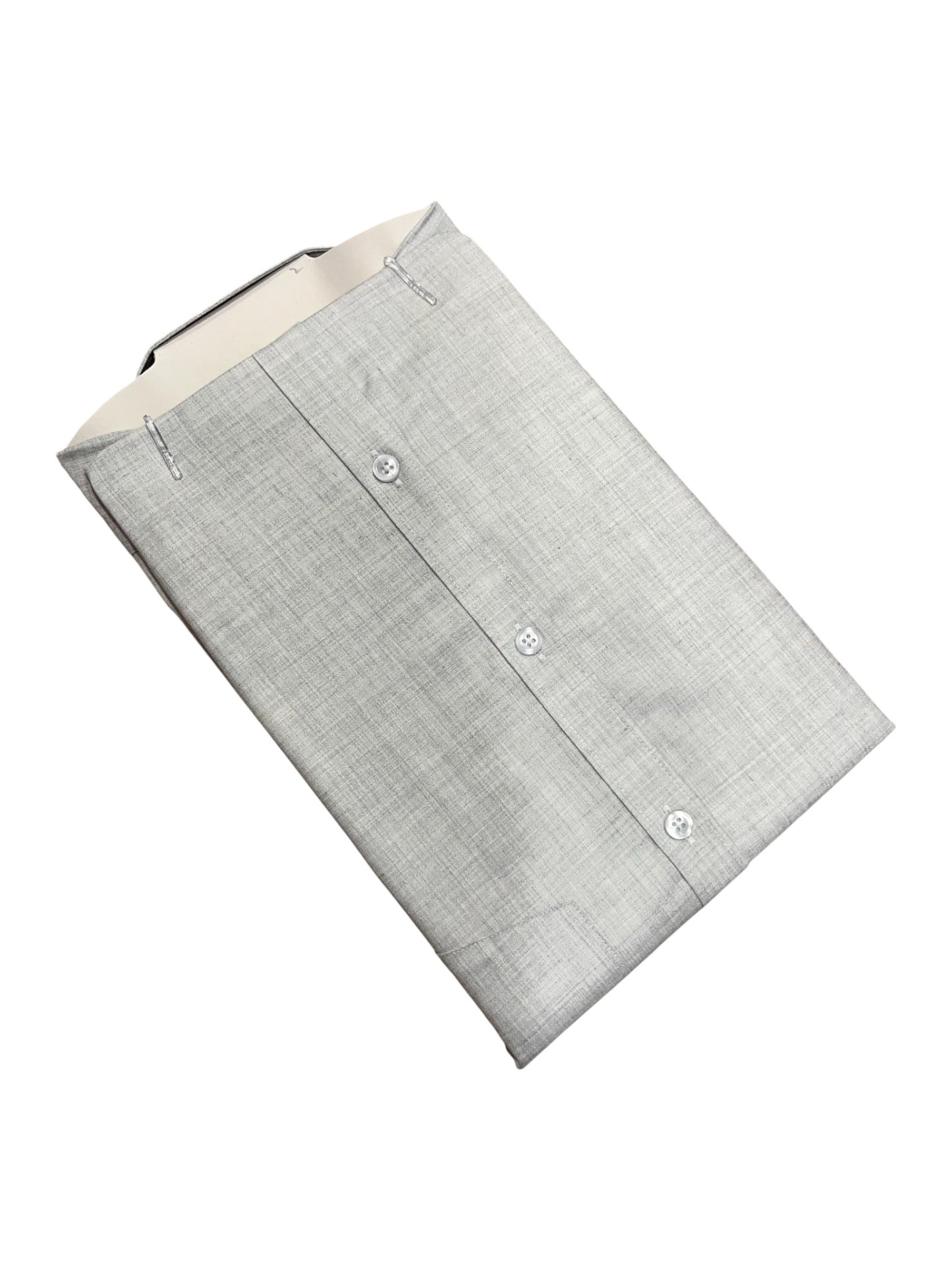 Southloom Pure Cotton Gray Plain Shirt (XL HS)