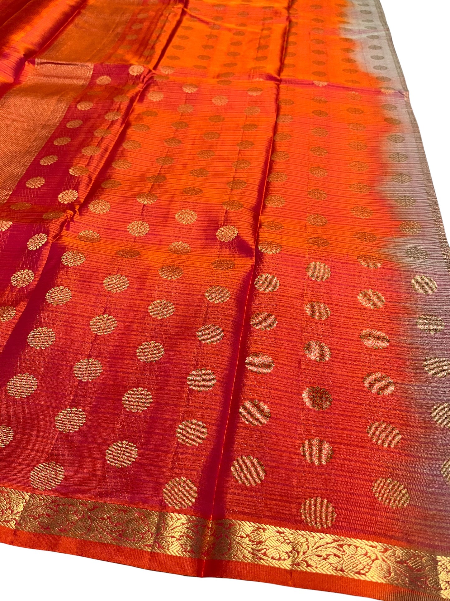 Southloom Premium Handloom Bridal Kanchipuram Silk Saree with Korvai Work (Green)
