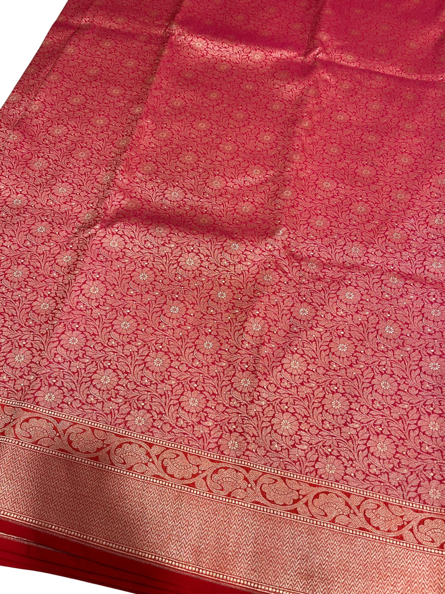 Southloom Banarasi Silk Saree with Woven Work on Body and Borders