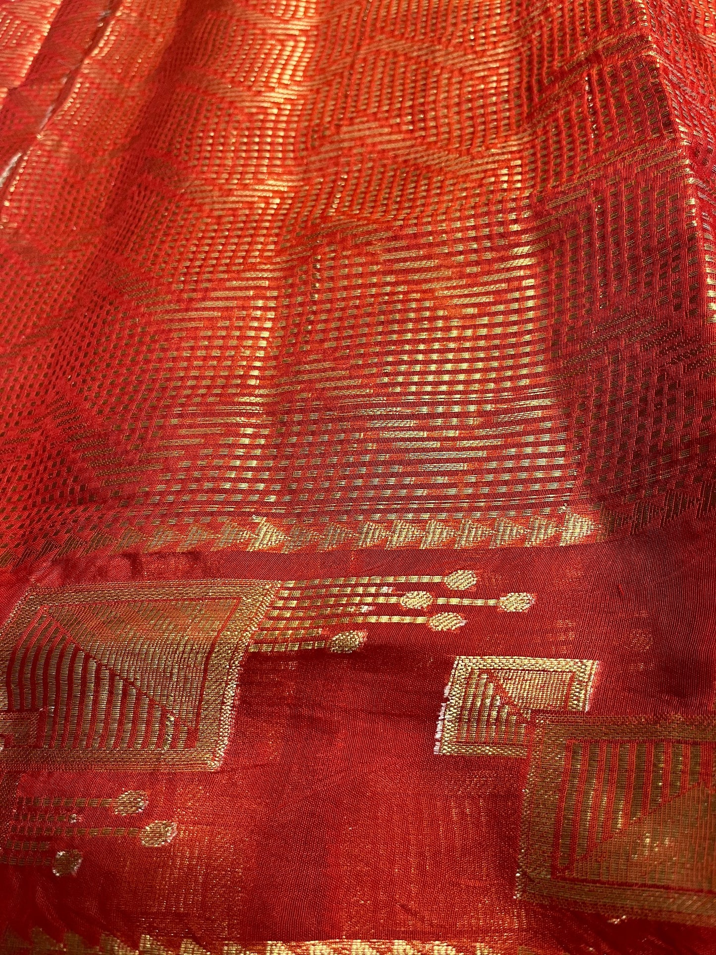 Southloom Georgete Banarasi Silk Saree with Woven Work on Body and Borders