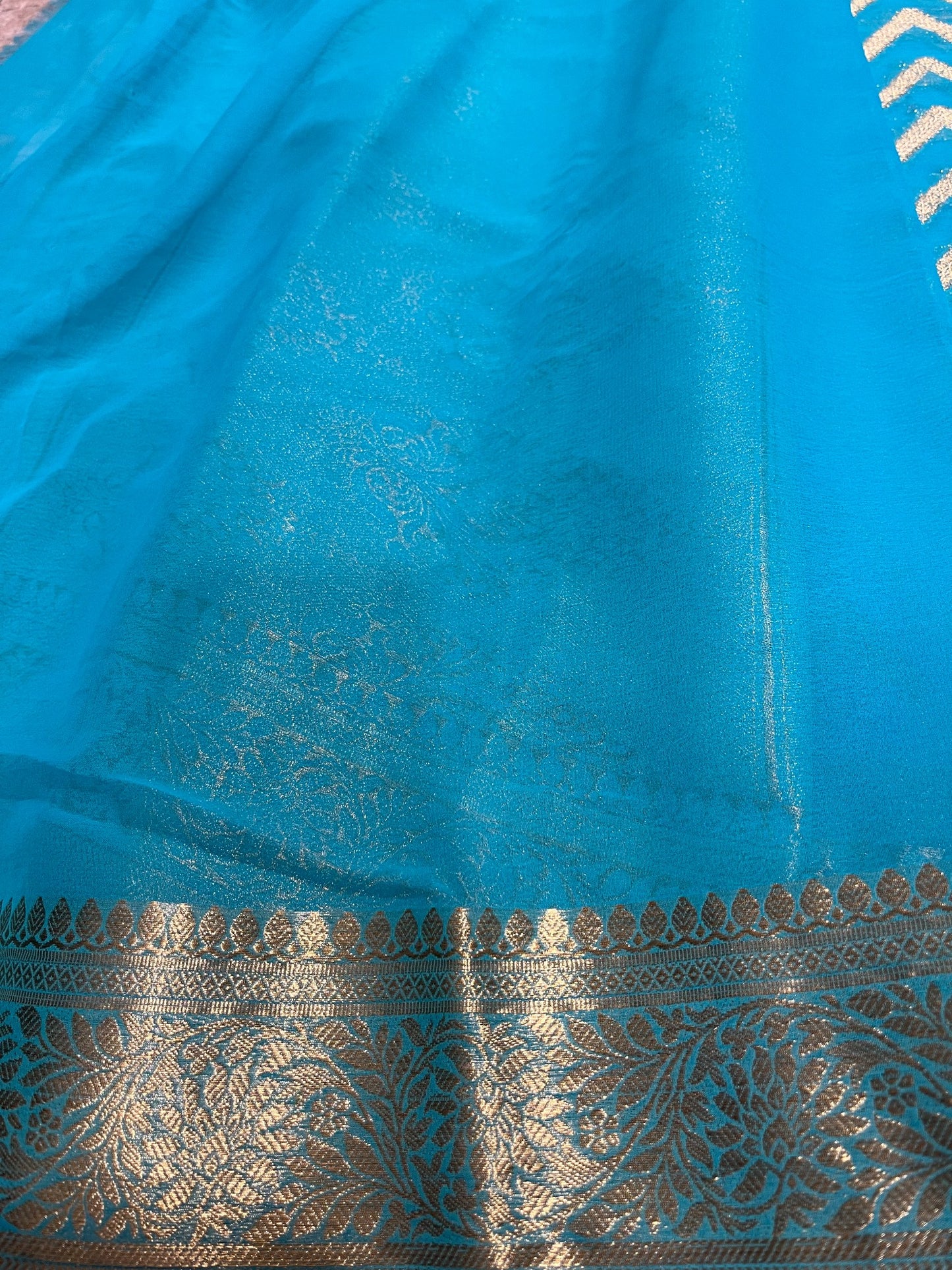Southloom Georgete Banarasi Silk Saree