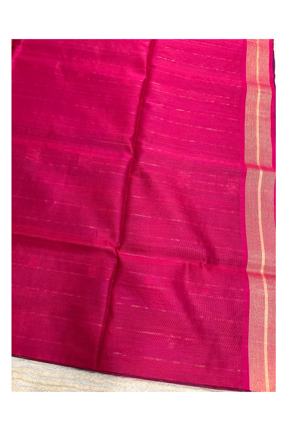 Southloom Pure Handloom Cotton Silk Saree With Handwoven Work Across Body and Blouse in Brown And Pink