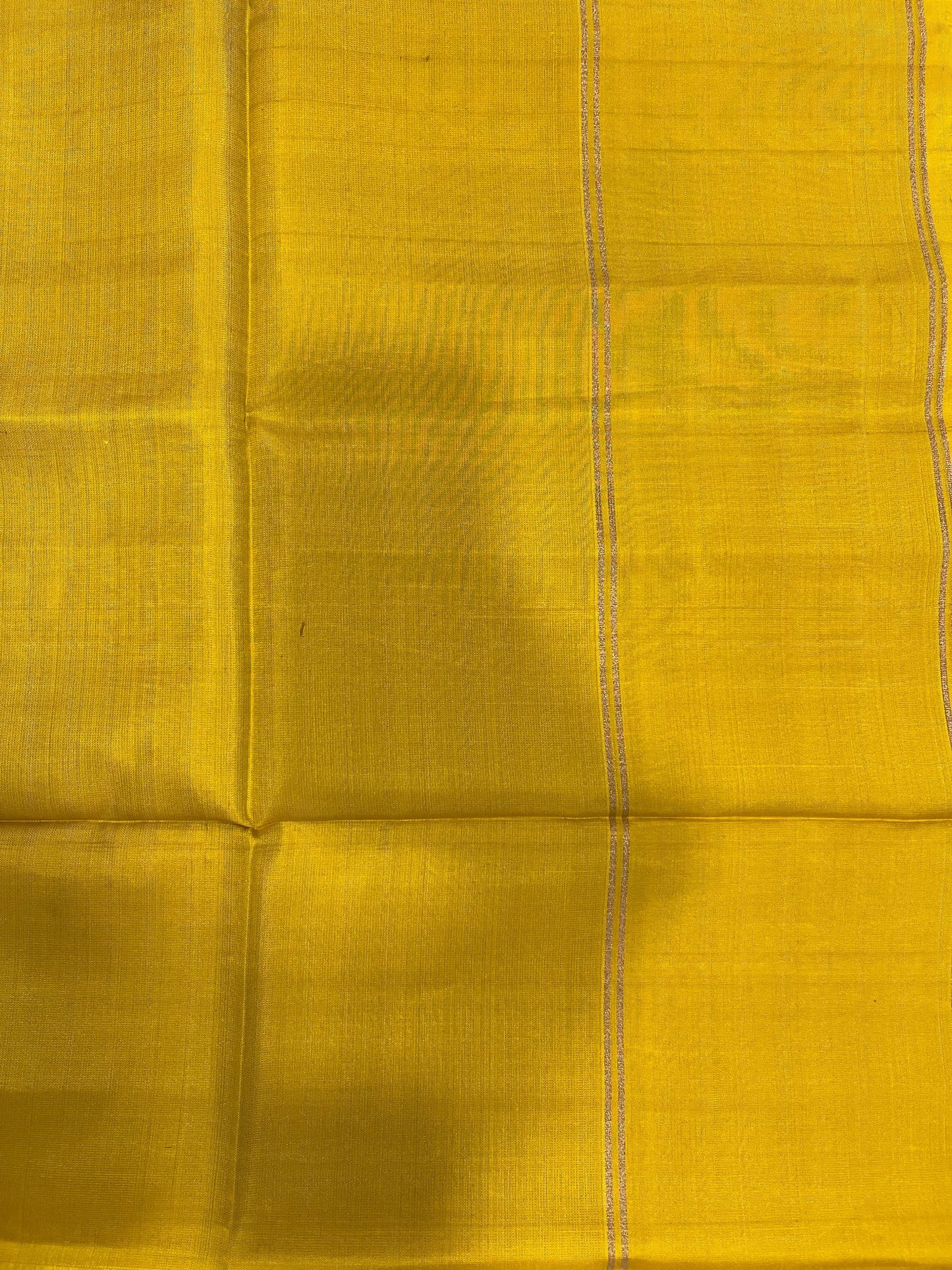 Southloom Pure Handloom Kanchipuram Silk Saree with Butta Work (Beige & Yellow)