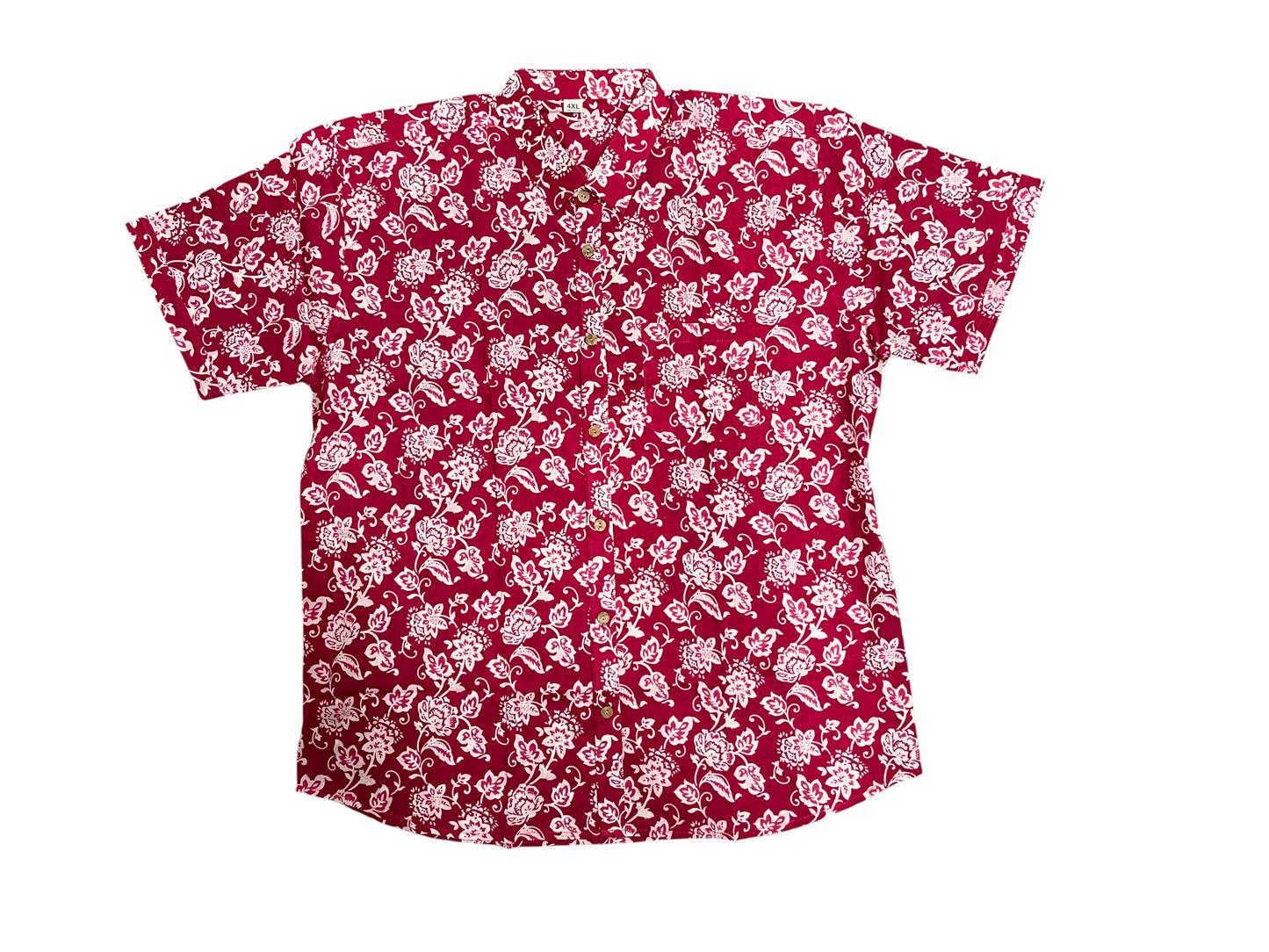 Southloom Jaipur Pure Cotton Printed Shirt For Men (4XL)