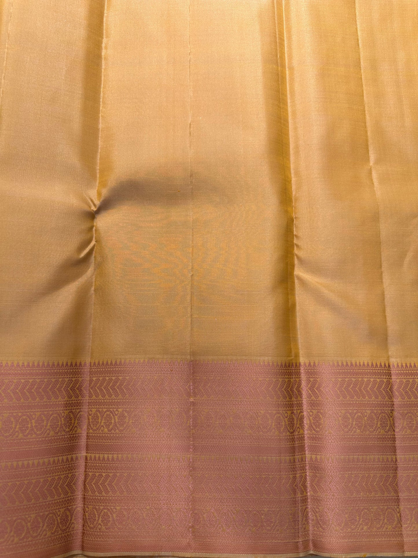 Southloom Pure Handloom Bridal Kanchipuram Silk Saree with Resham Work (Beige) SL623