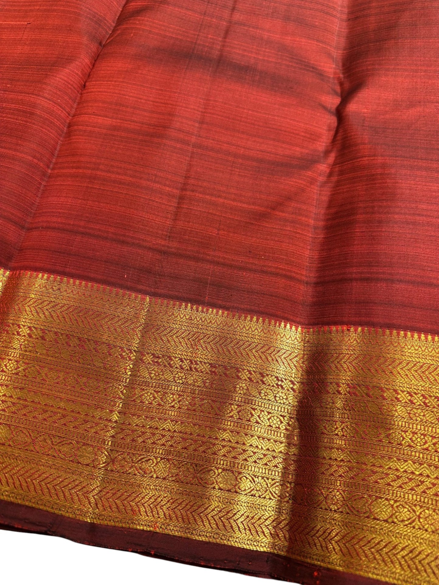 Southloom Pure Handloom Bridal Kanchipuram Brocade Silk Saree (Maroon) SL623