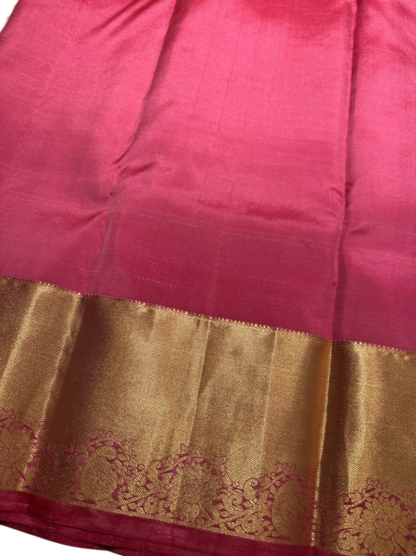 Southloom Pure Handloom Bridal Kanchipuram Brocade Silk Saree (Peach) SL623