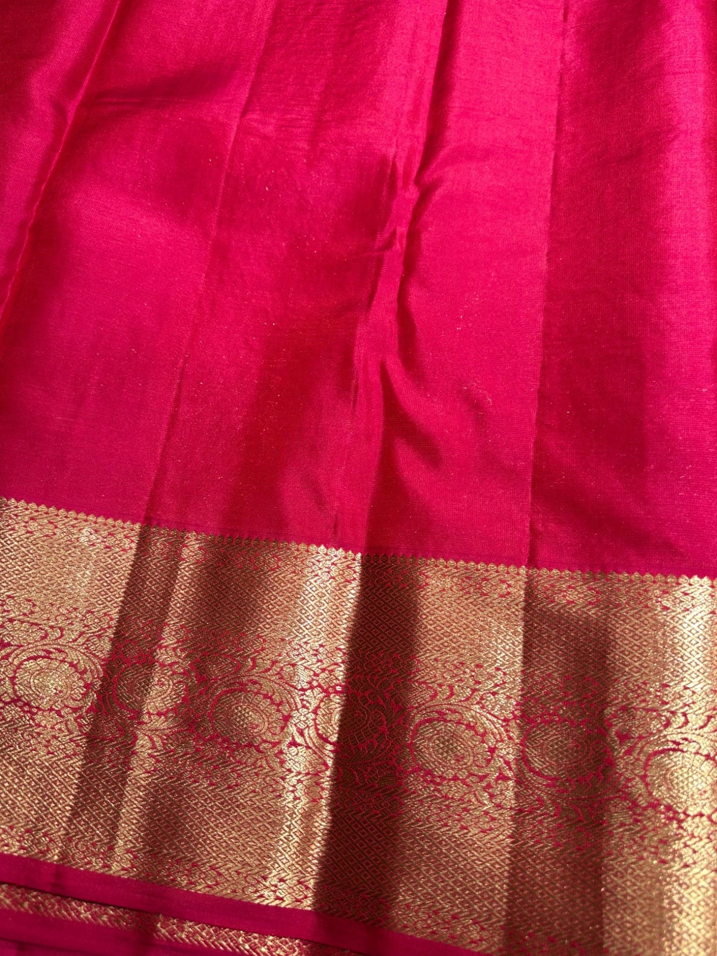 Southloom Pure Handloom Bridal Kanchipuram Brocade Silk Saree (Pink) SL623