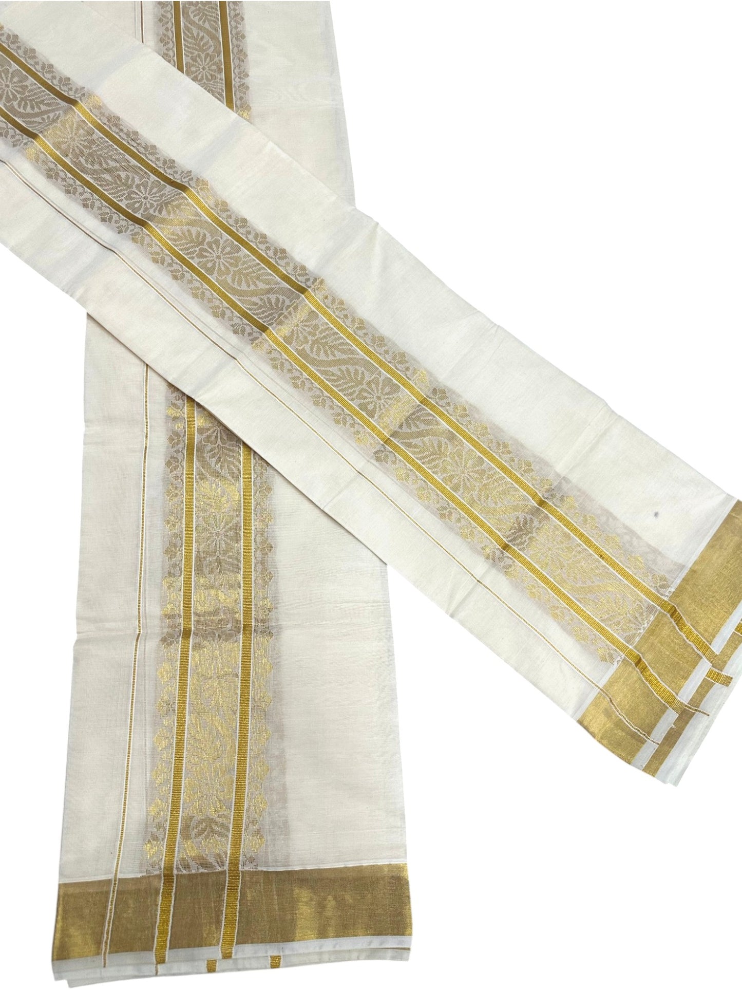 Kerala Cotton Single Set Mundu (2.80 mtrs) SL411