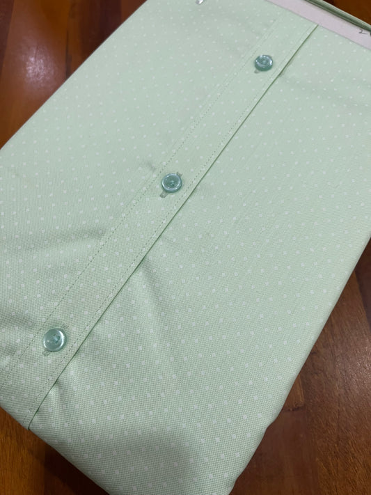 Pure Cotton Light Green Printed Shirt (46 FS)