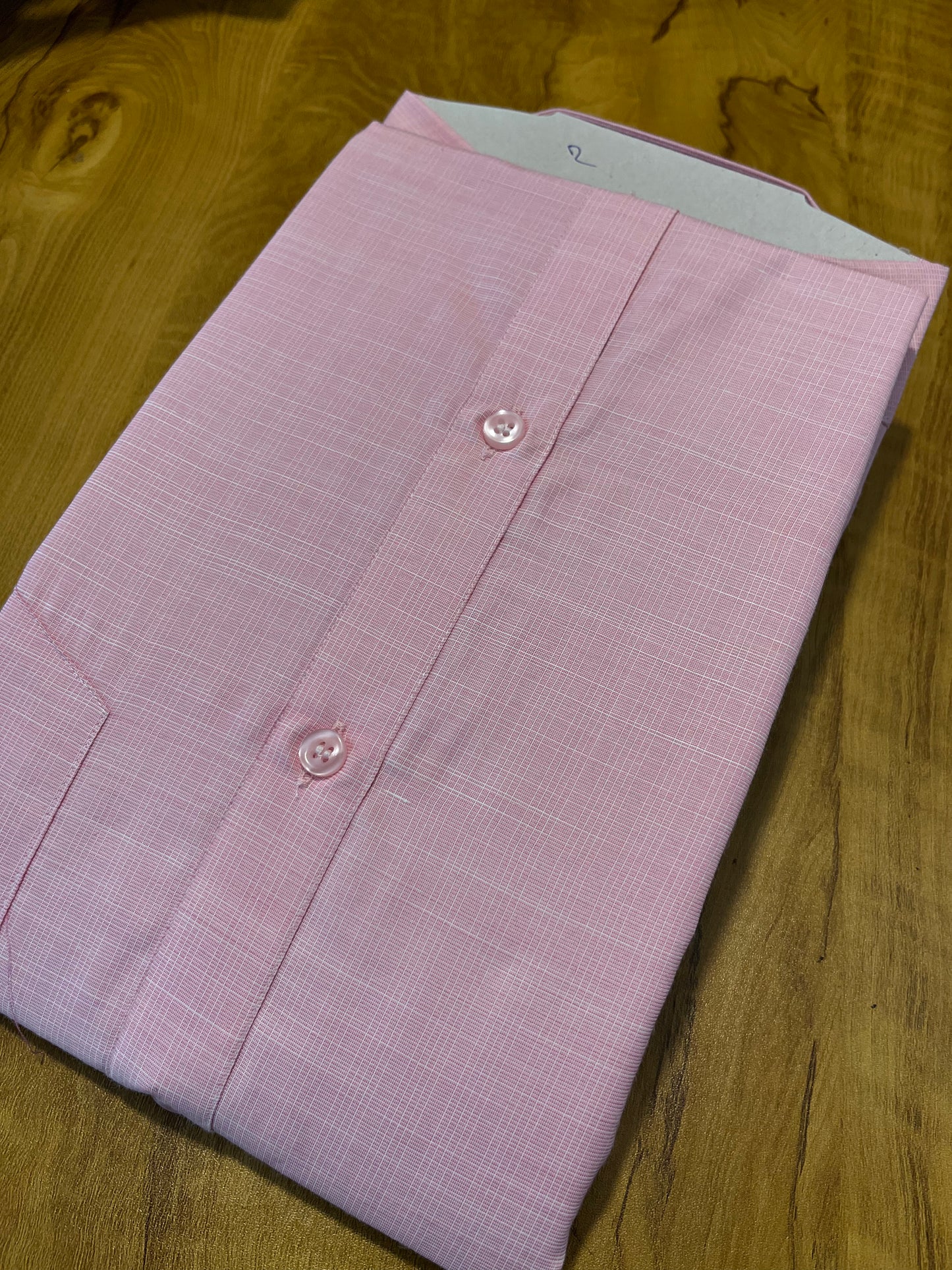 Pure Cotton Pink Plain Shirt SLSHIRT 48 FS
