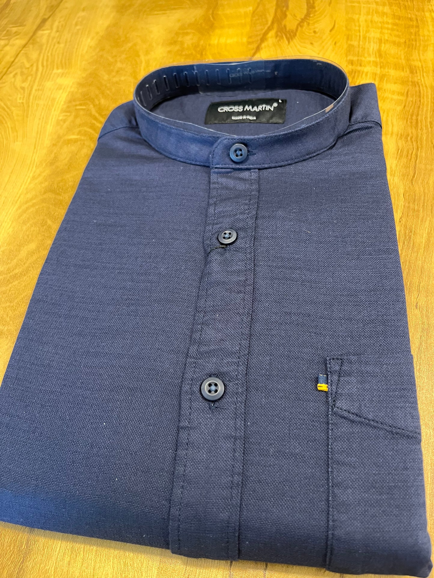 Southloom Blue Short Cotton Kurta Shirt for Men