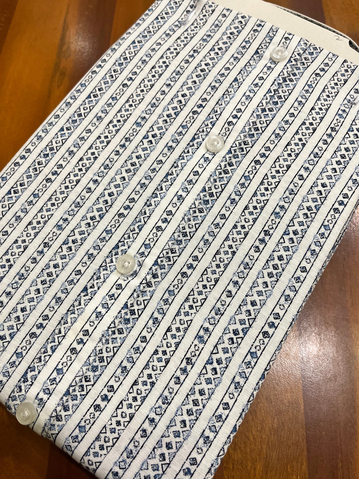 Pure Cotton Printed White Shirt SLSHIRT 38 FS