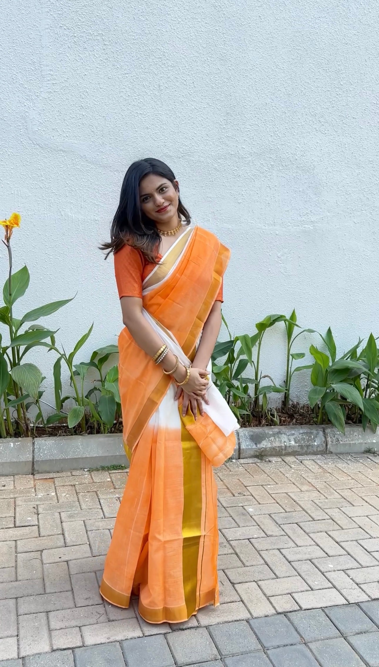 Southloom Tie & Dye - Half & Half Multi Colour Design Set Mundu with Super Soft Cotton (Mundum Neriyathum) In Stock Ready to Ship