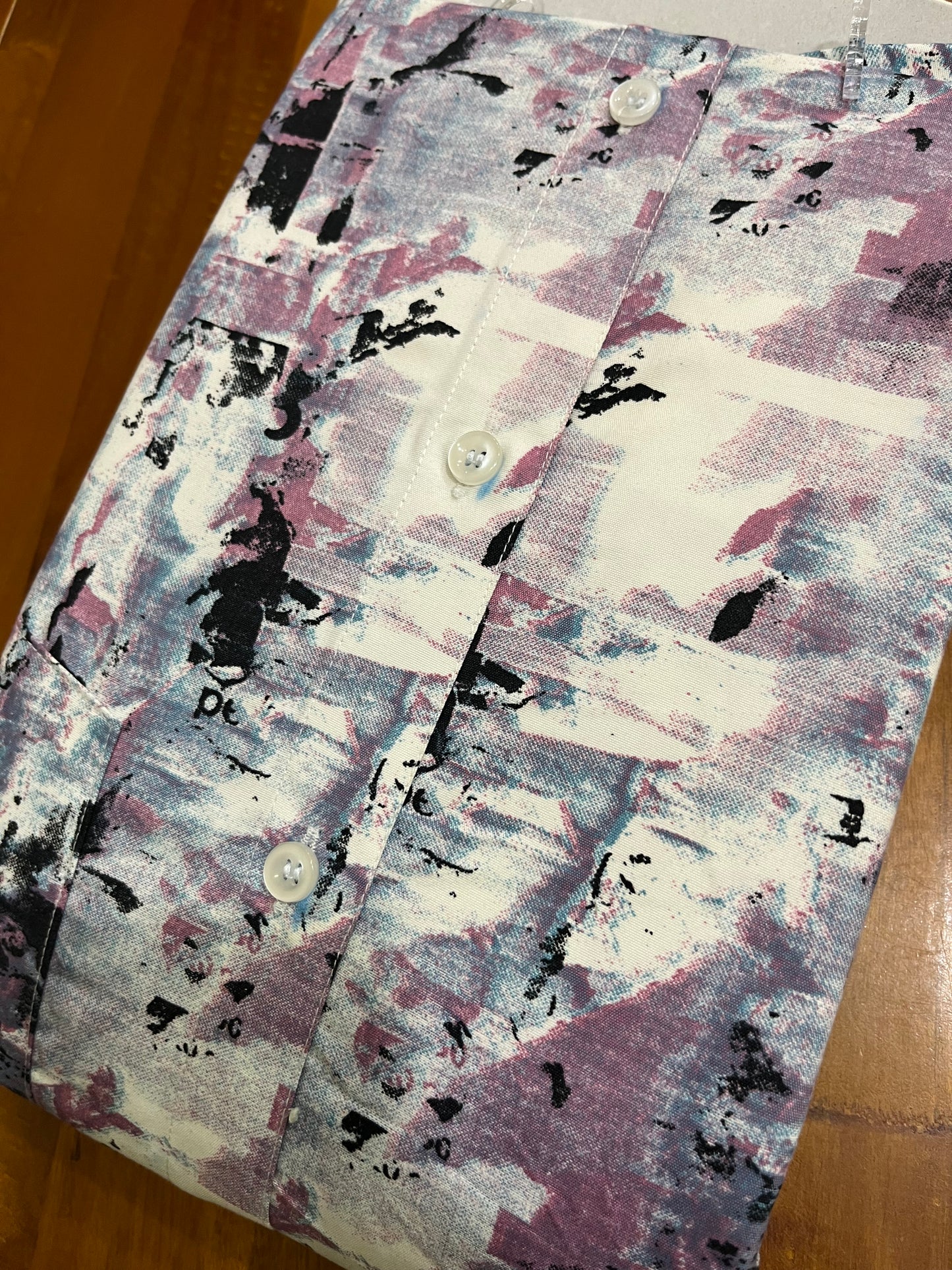 Pure Cotton Multi Colour Pink Printed Shirt SLSHIRT 44 FS