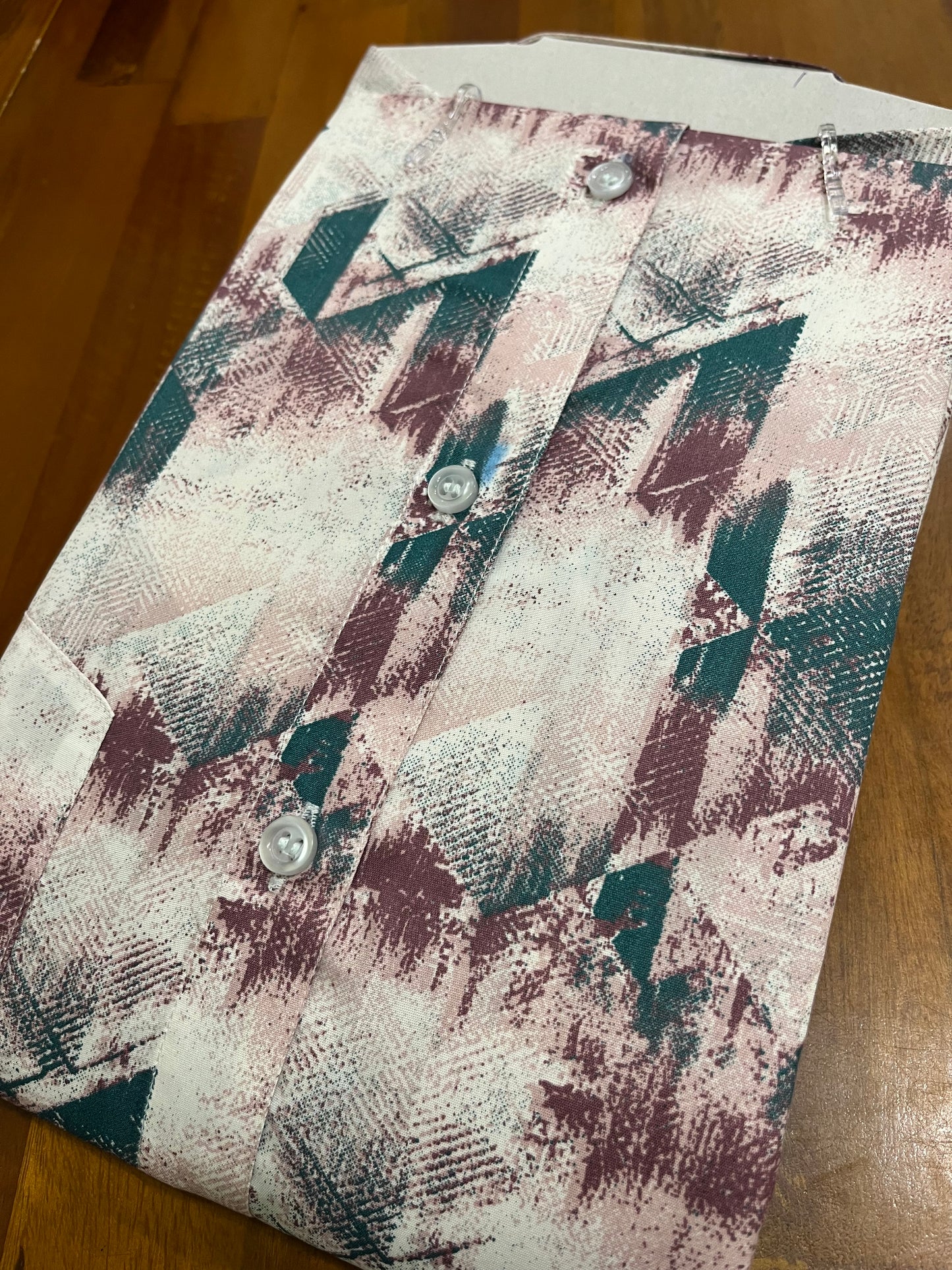 Pure Cotton Multi Colour Green Printed Shirt SLSHIRT 44 FS