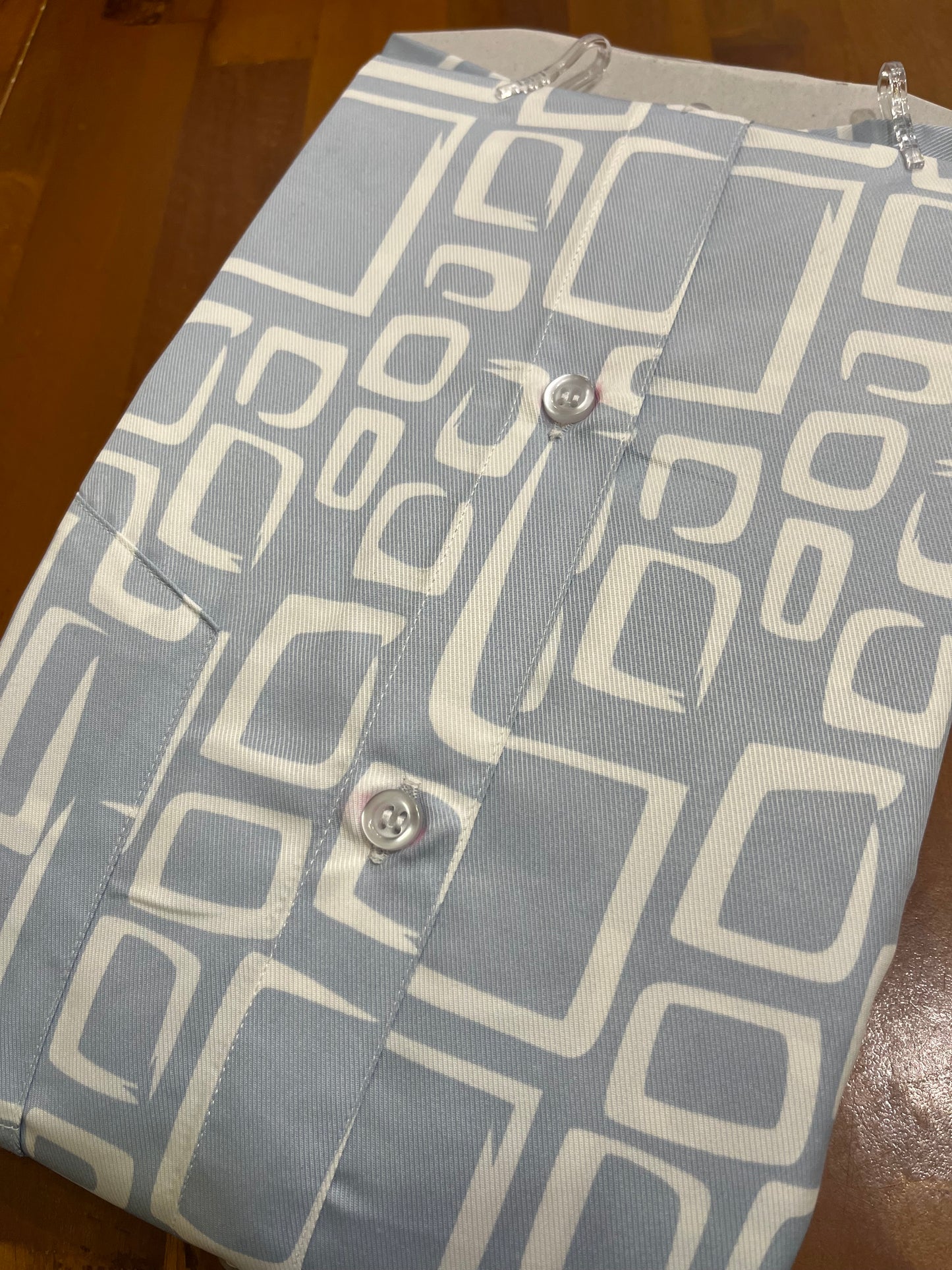 Pure Cotton Blue Printed Shirt SLSHIRT 48 FS
