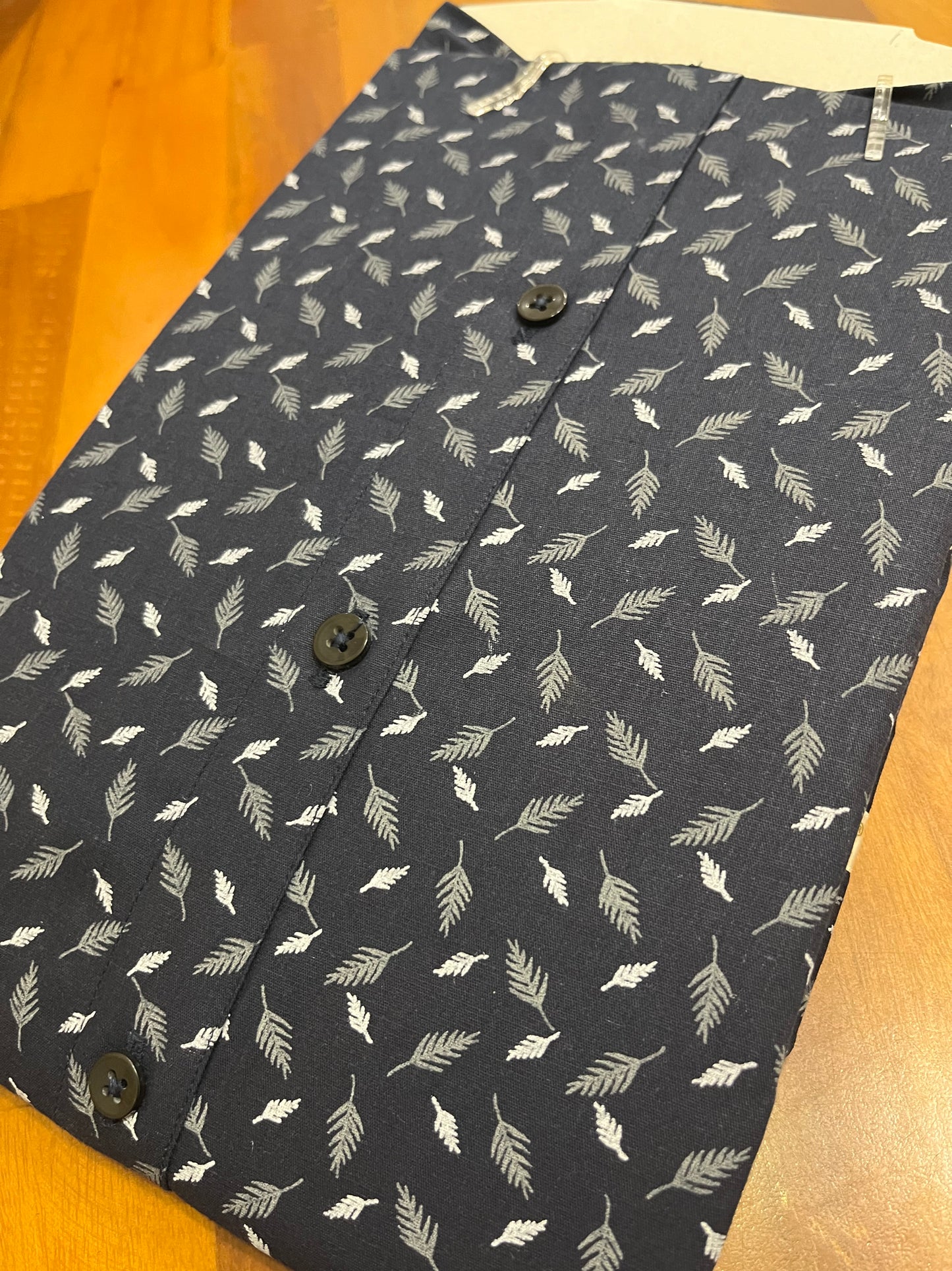 Pure Cotton Blue Printed Shirt SLSHIRT 38 HS