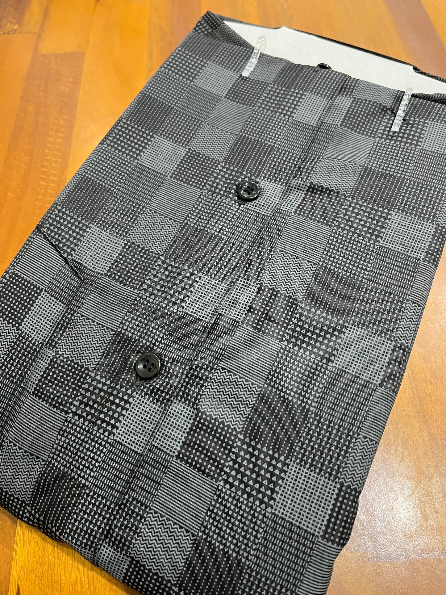Pure Cotton Black Printed Shirt SLSHIRT 48 HS