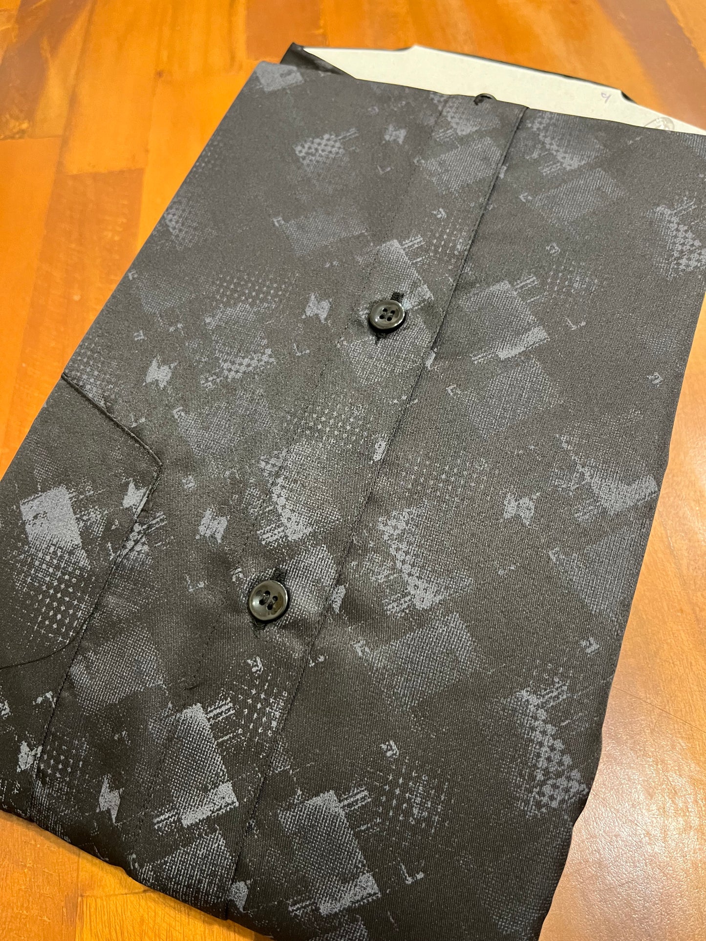 Pure Cotton Black Printed Shirt SLSHIRT 48 HS