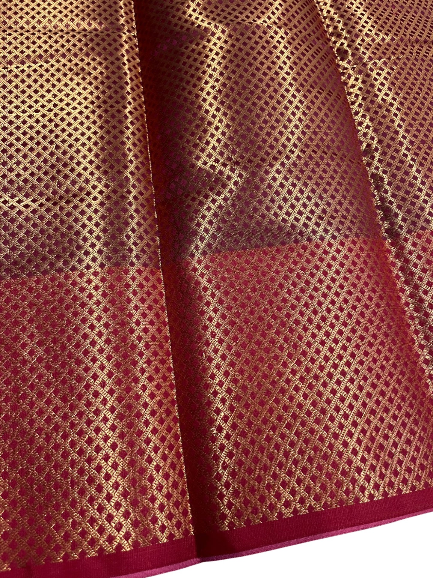 Southloom Premium Semi Silk Zari Work Bridal Brocade Saree in Pink with Matching Pallu