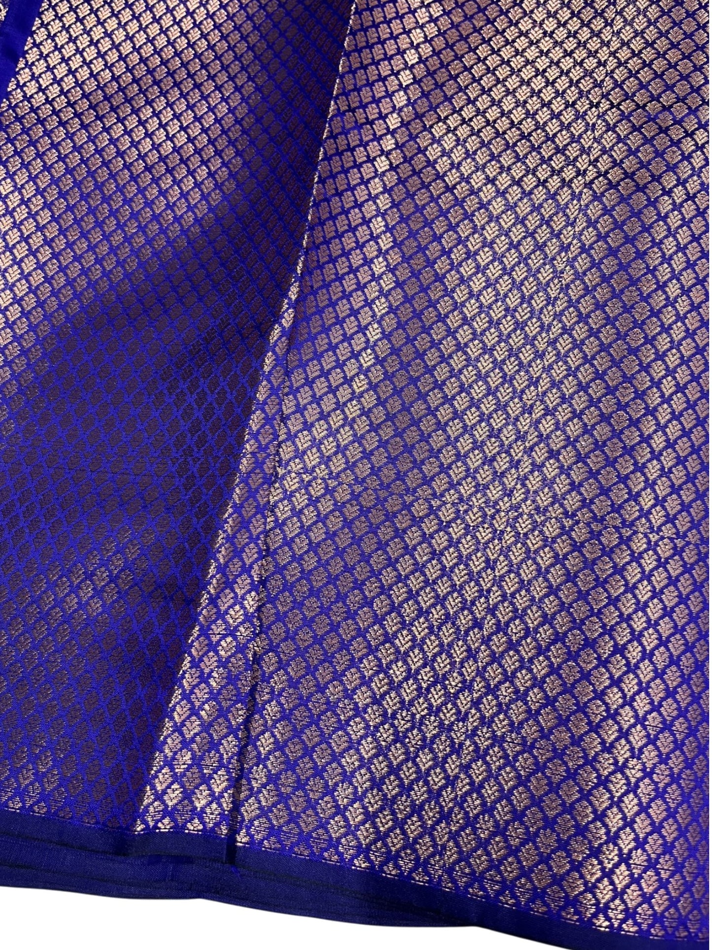 Southloom Premium Semi Silk Zari Work Bridal Brocade Saree in Blue with Matching Pallu