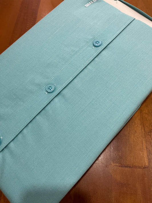 Pure Cotton Light Green Solid Shirt (44 FS)