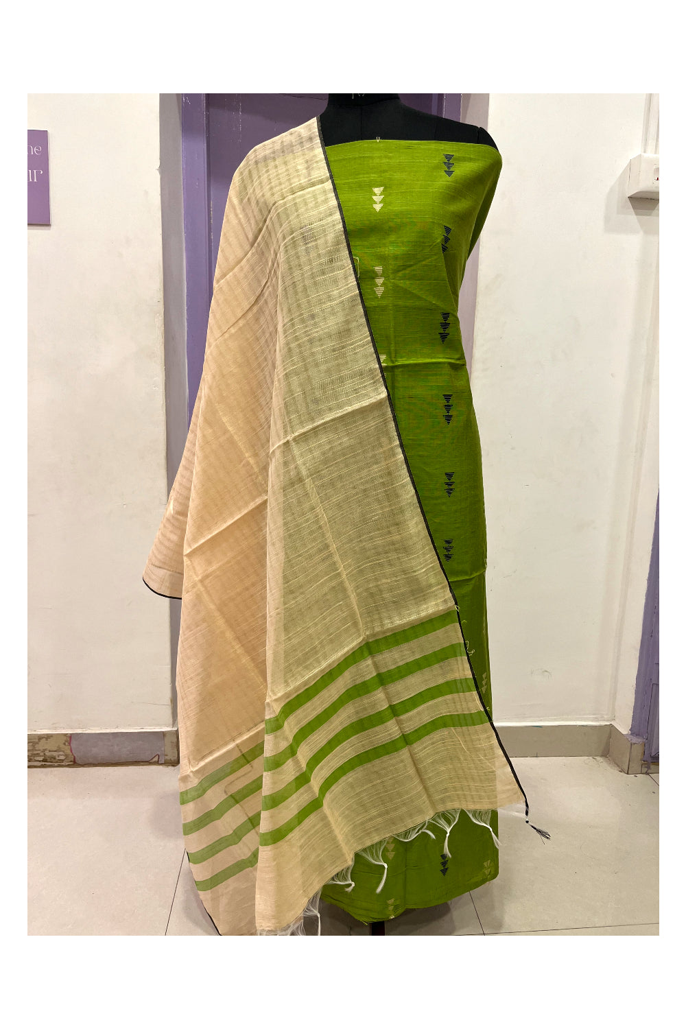 Handloom churidar best sale