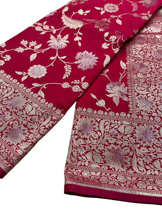 Southloom Pure Banarasi Silk Saree with Woven Work on Body and Borders