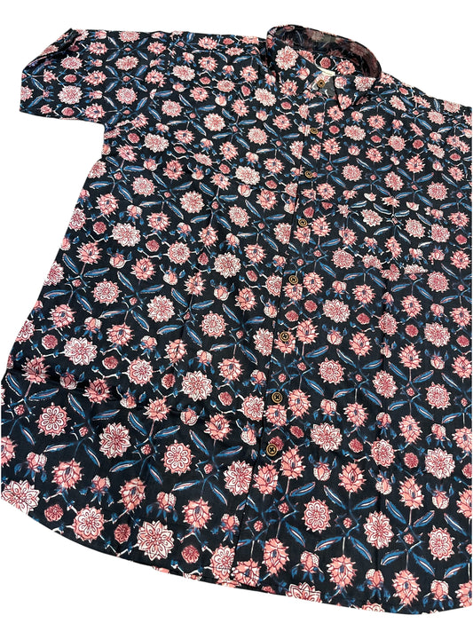 Southloom Jaipur Pure Cotton Printed Shirt For Men (4XL)