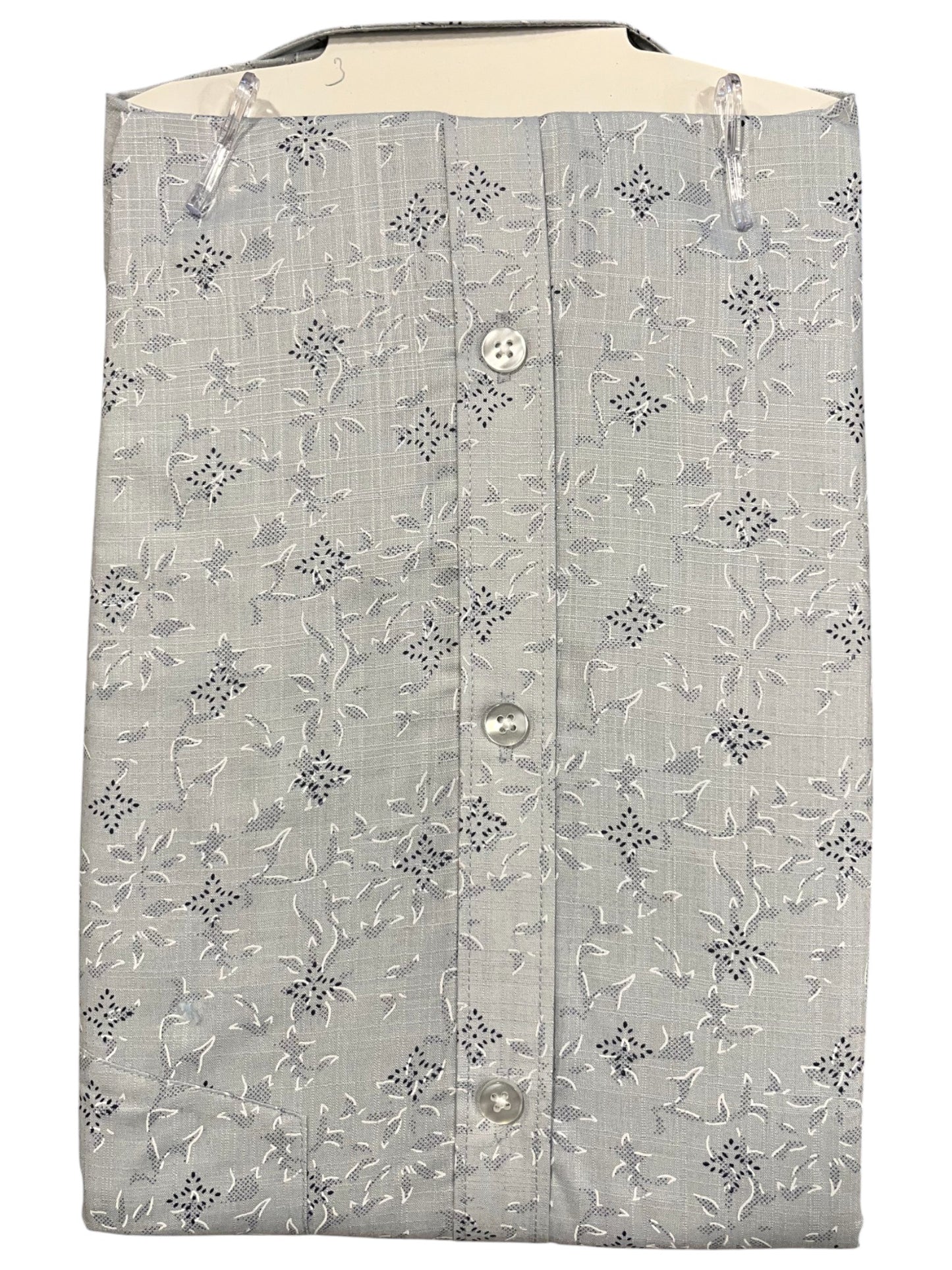 Southloom Pure Cotton Grey Printed Shirt(44 FS)