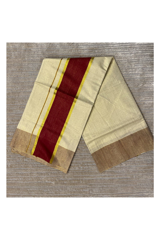Southloom Kerala Tissue Kasavu Saree