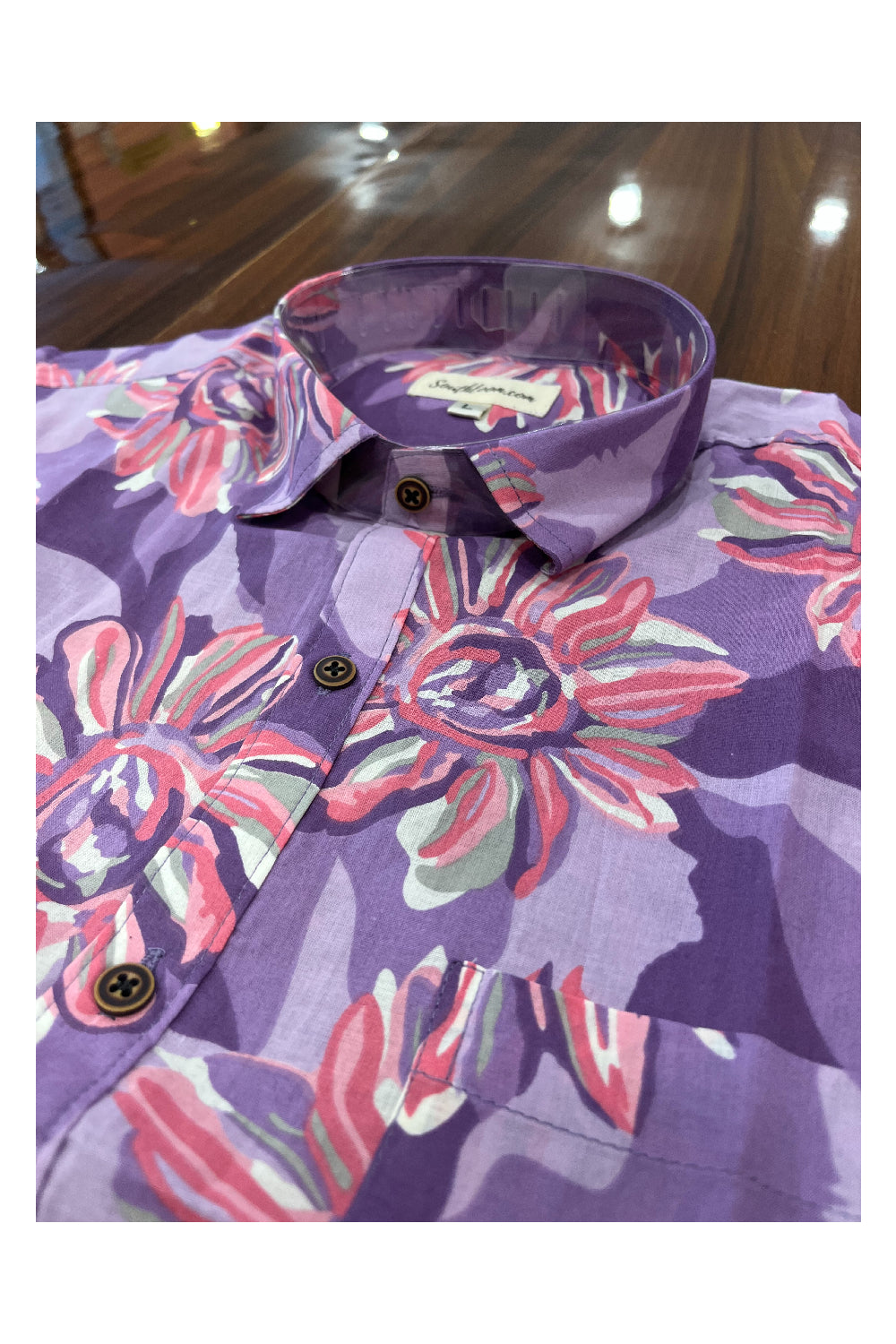 Southloom Jaipur Pure Cotton Printed Shirt For Men (Large)