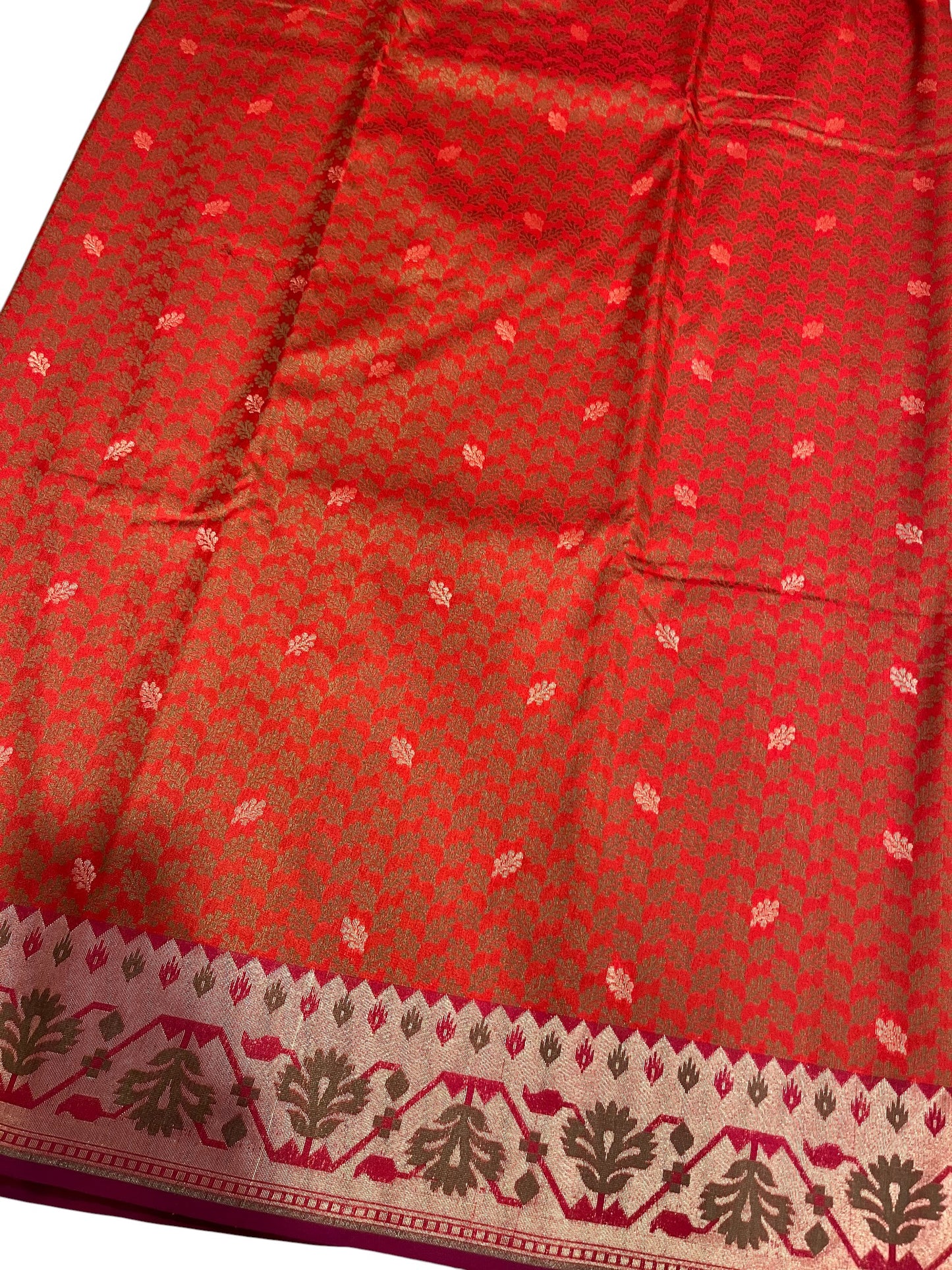 Southloom Banarasi Silk Saree with Woven Work on Body and Borders