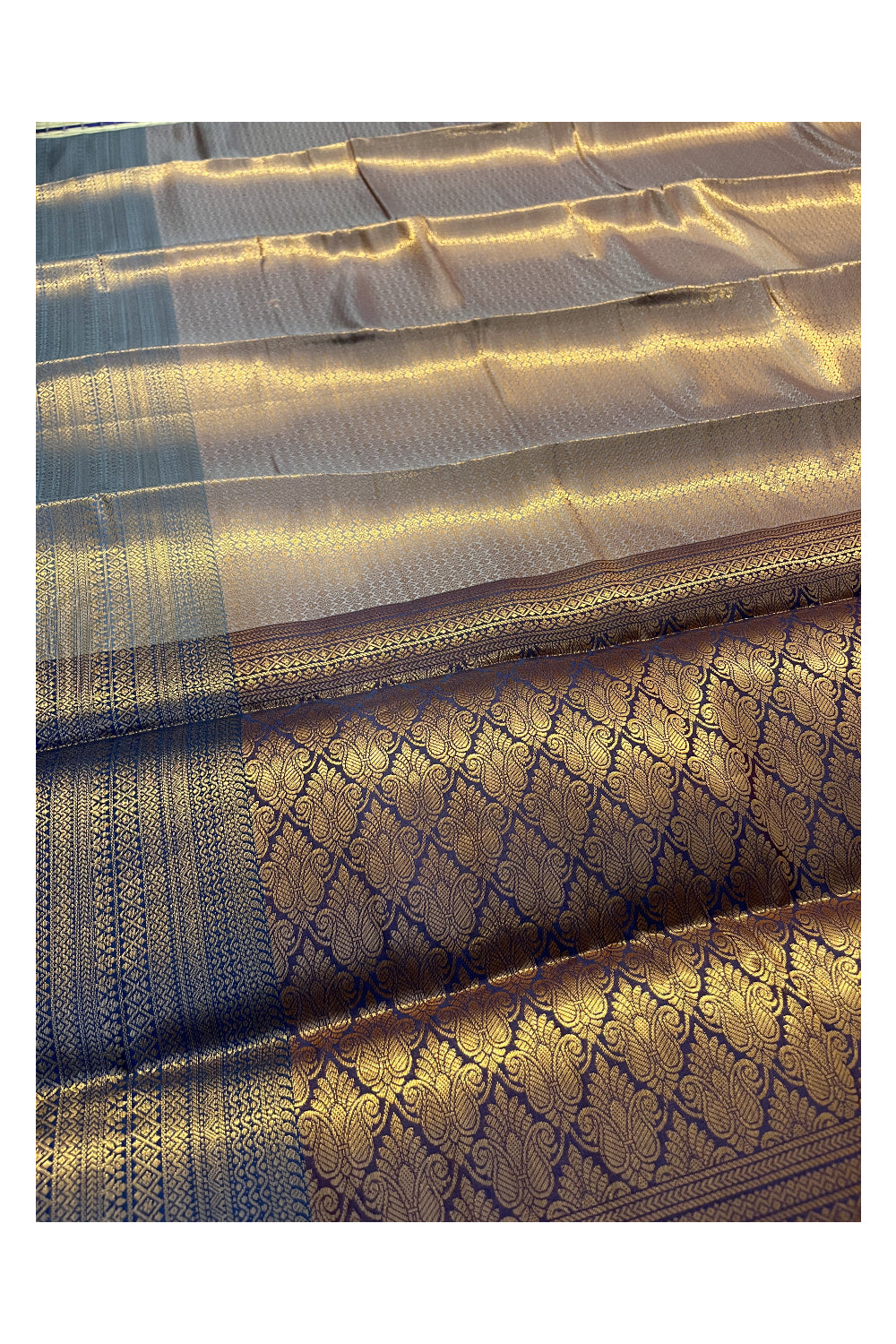 Southloom Premium Semi Silk Zari Work Brocade Saree in Bridal with Matching Pallu